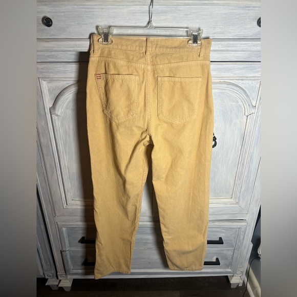 BDG Tan Pegged Cowboy Relaxed‎ Straight Corduroy Pants Academia Classic Preppy - Picture 9 of 10